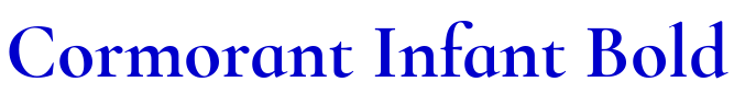 Cormorant Infant Bold font